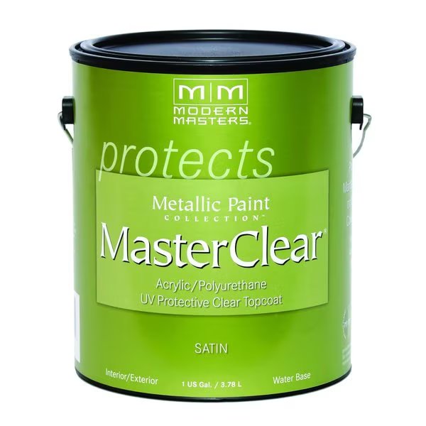 MasterClear Satin Clear Water-Based Protective Topcoat Interior 100 g/L 1 gal, Modern Masters, Mfr#: ME664GAL